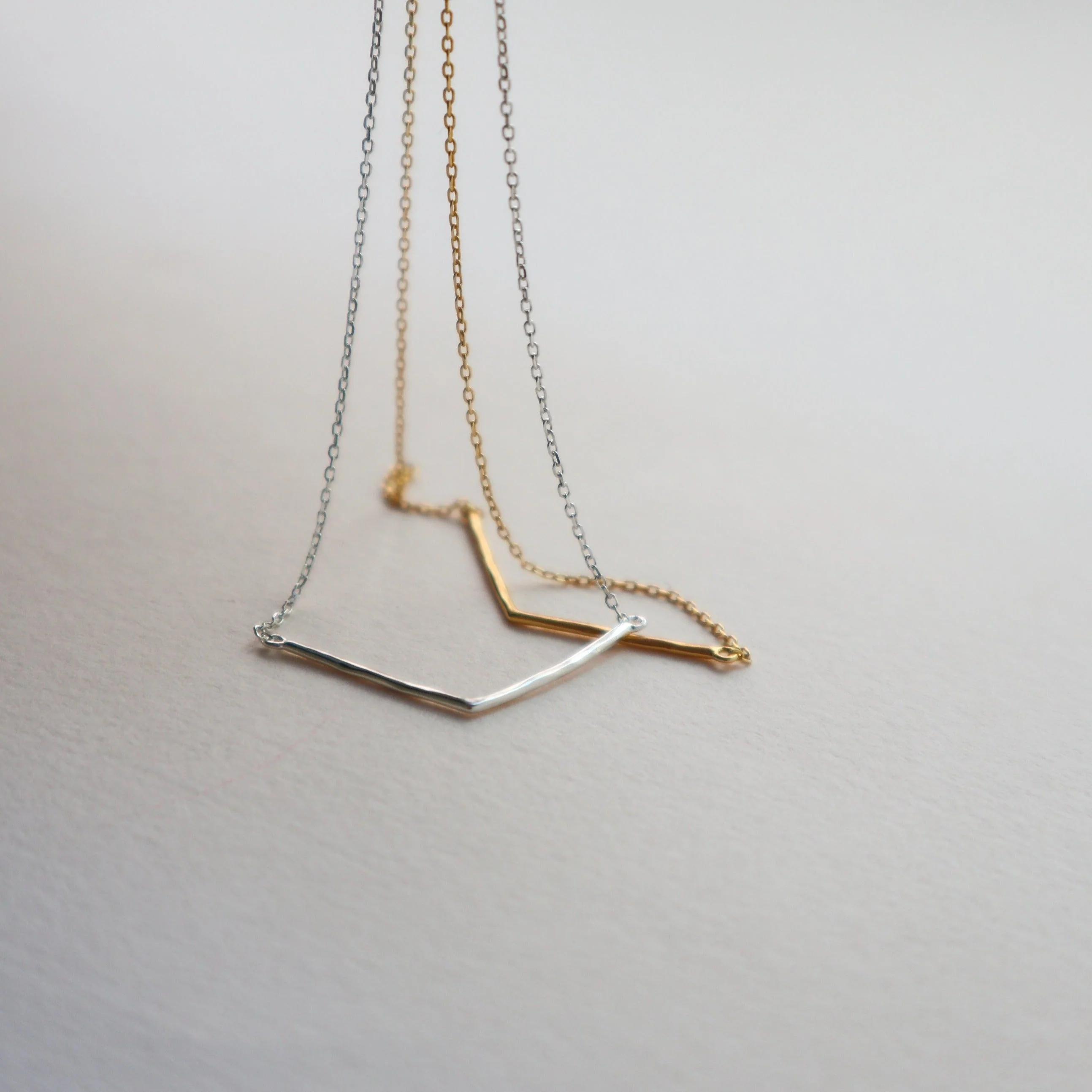 Necklace - 'Charlotte' Chevron Chain - Image 2