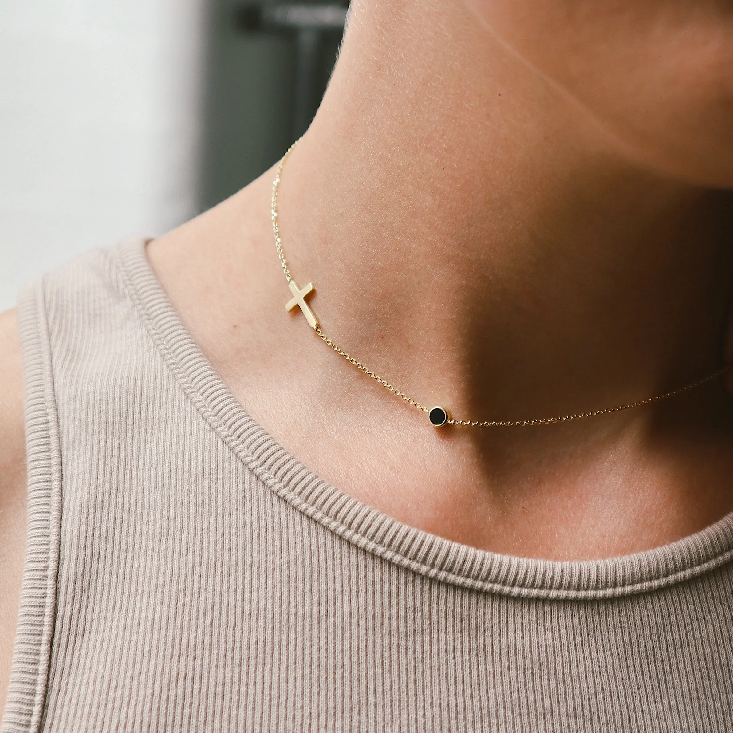 Necklace - Choker - Cross Mona - Image 3