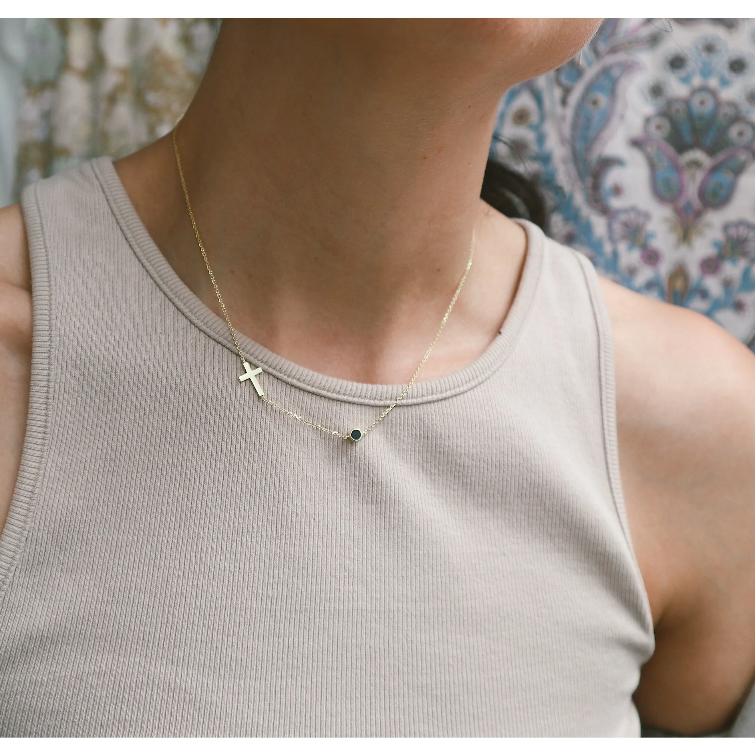 Necklace - Choker - Cross Mona - Image 4