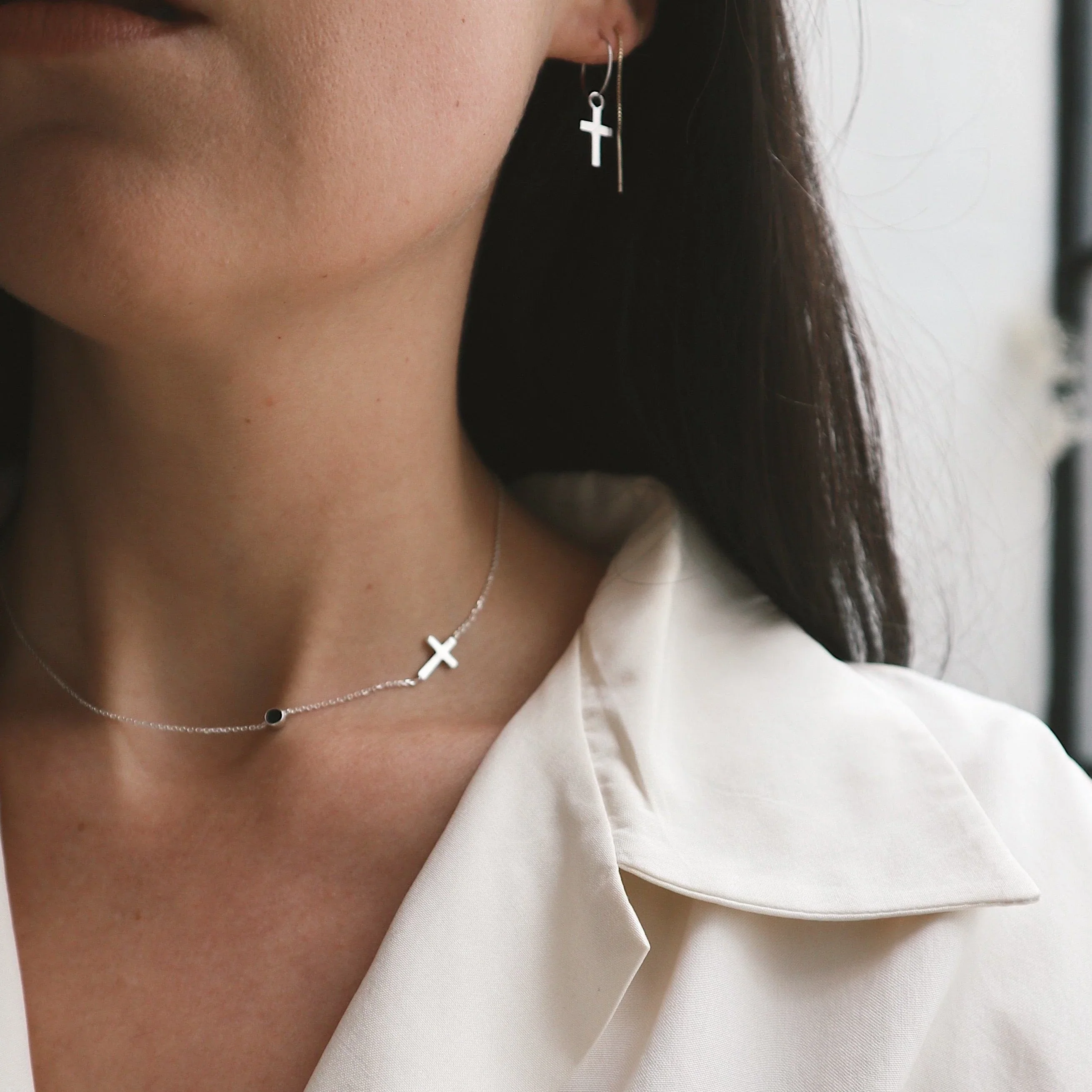 Necklace - Choker - Cross Mona - Image 6