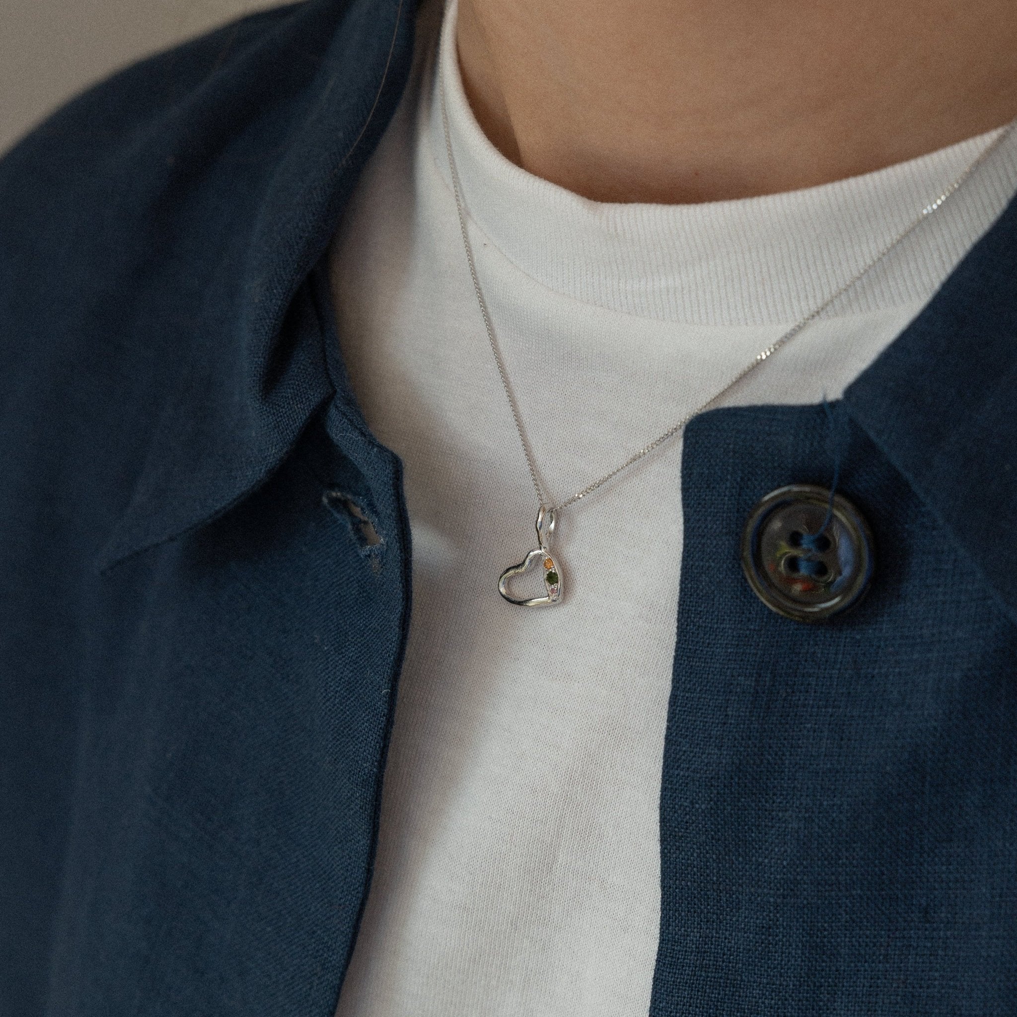 Necklace - 'Mixed Emotion' Heart - Image 2