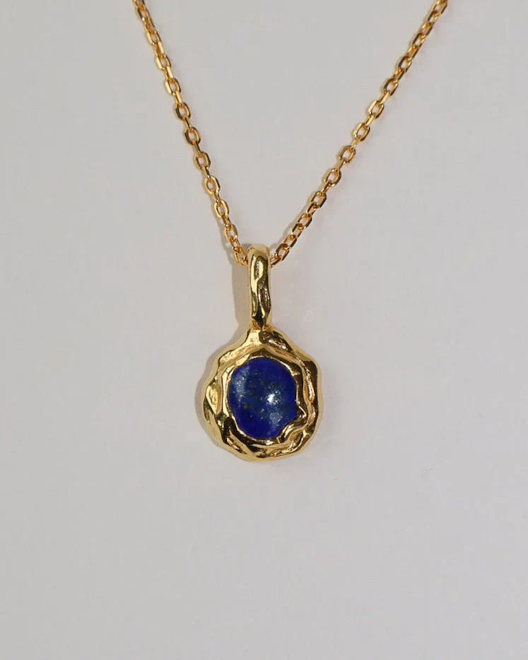 Necklace - 'Nox' Molten Lapis
