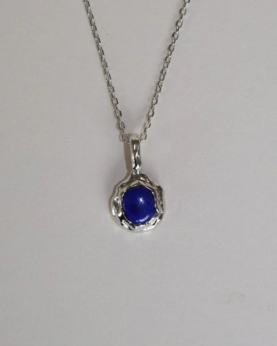 Necklace - 'Nox' Molten Lapis - Image 2
