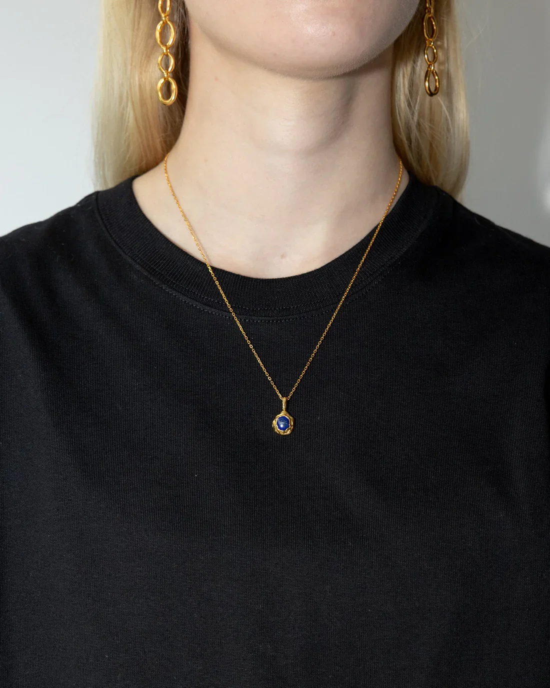 Necklace - 'Nox' Molten Lapis - Image 5