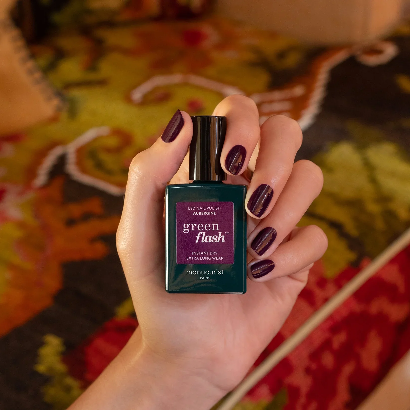 Green Flash Nail Polish - Aubergine - Image 3