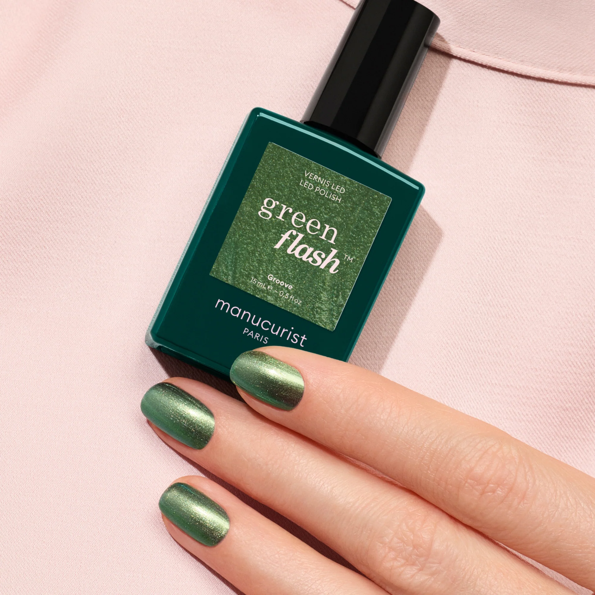 Green Flash Nail Polish - Groove - Image 3