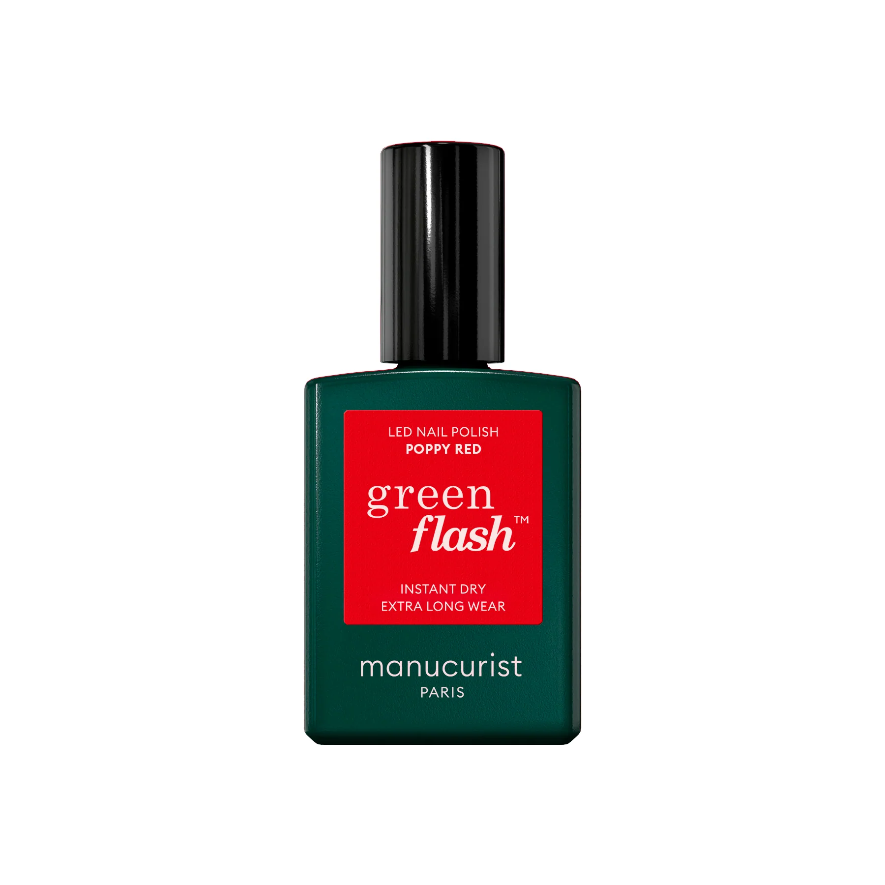 Green Flash Nail Polish - Poppy Red