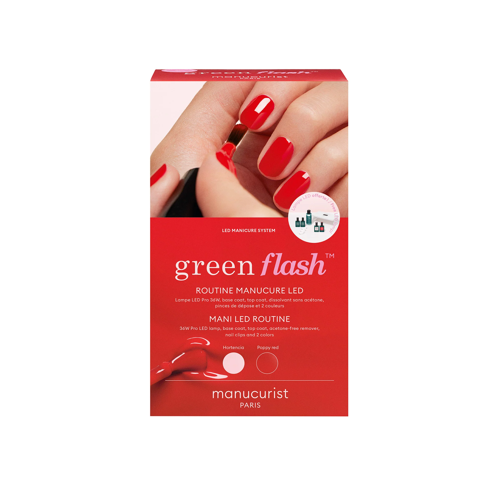 Green Flash Set - Hortencia & Poppy Red - Image 2