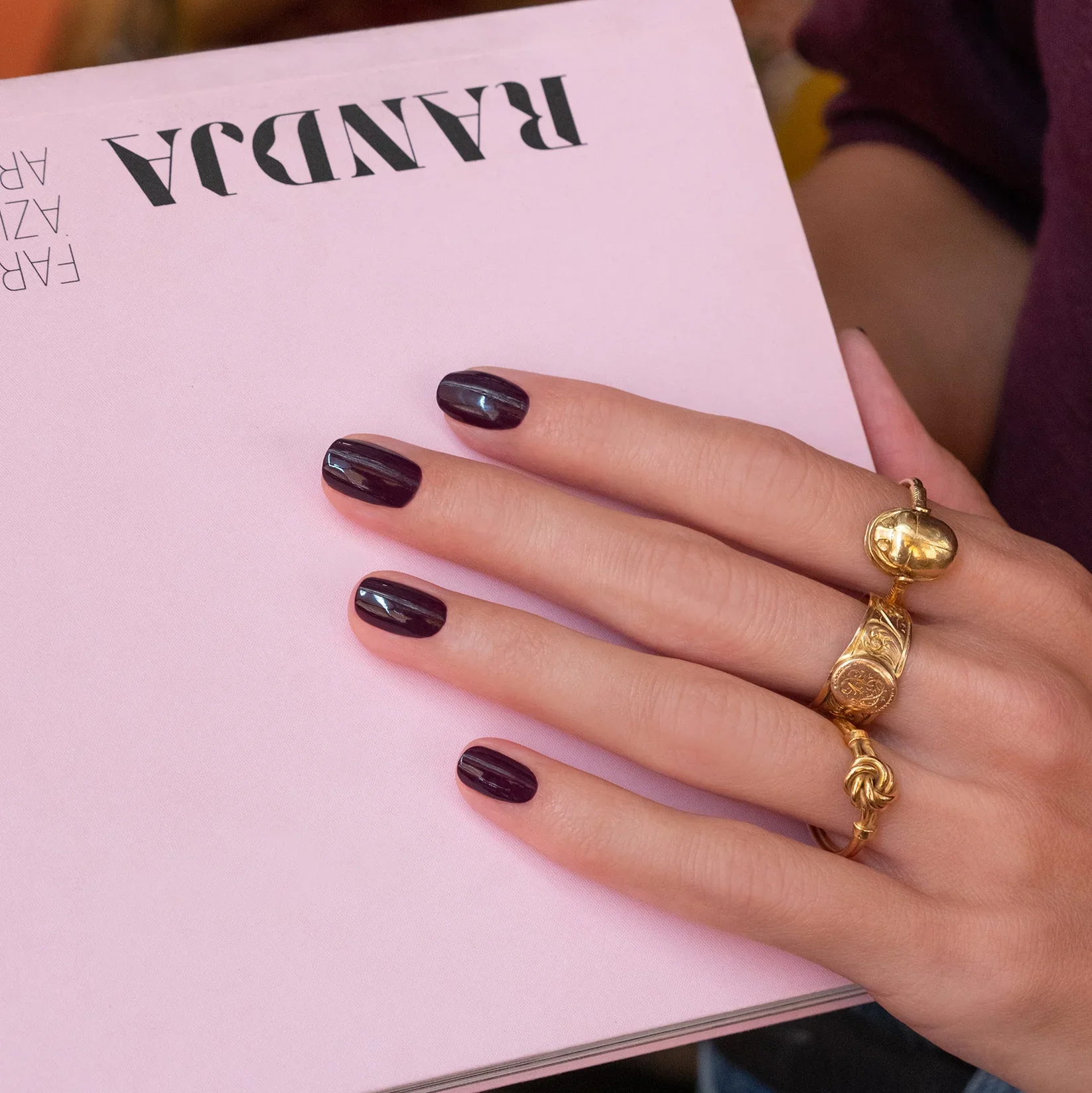 Green Nail Polish - Aubergine - Image 3