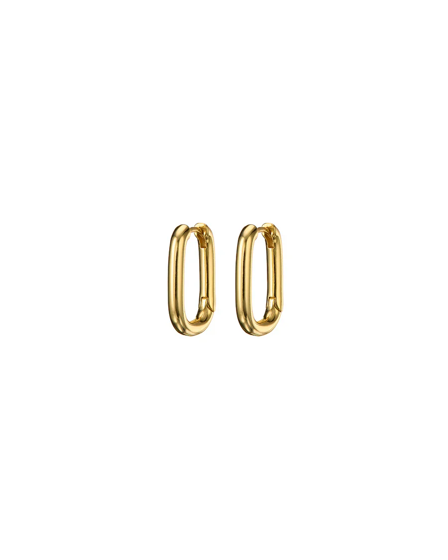 Earrings - Huggies - Chunky Oval