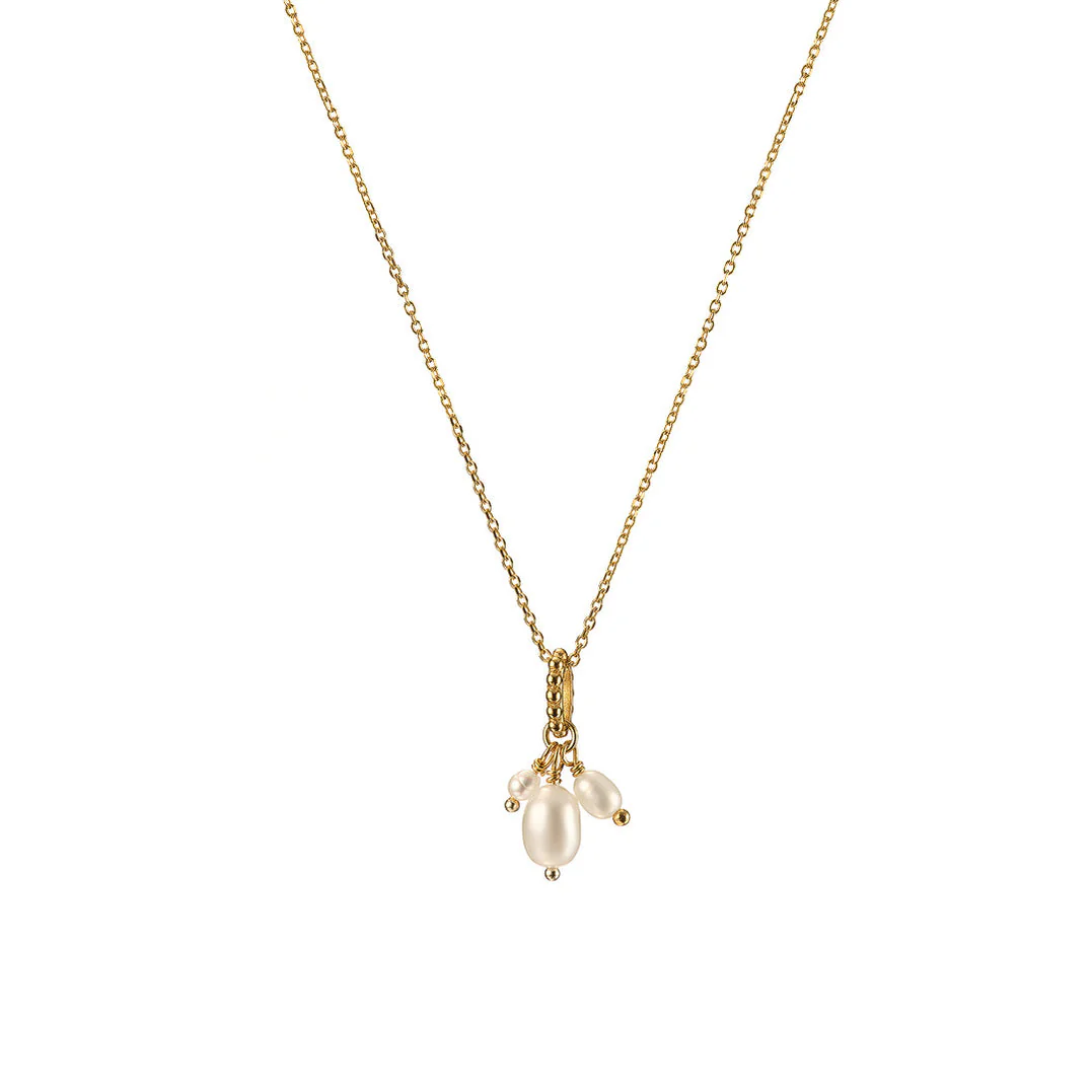 Necklace - Pearl Cluster - Gold