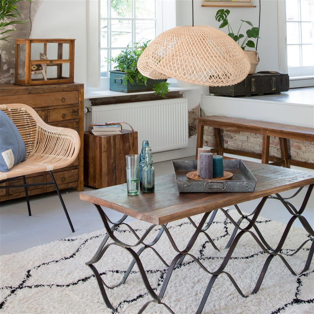 Maze Lamp Shade with Pendant - Handmade Rattan - Organic - Natural - Image 6