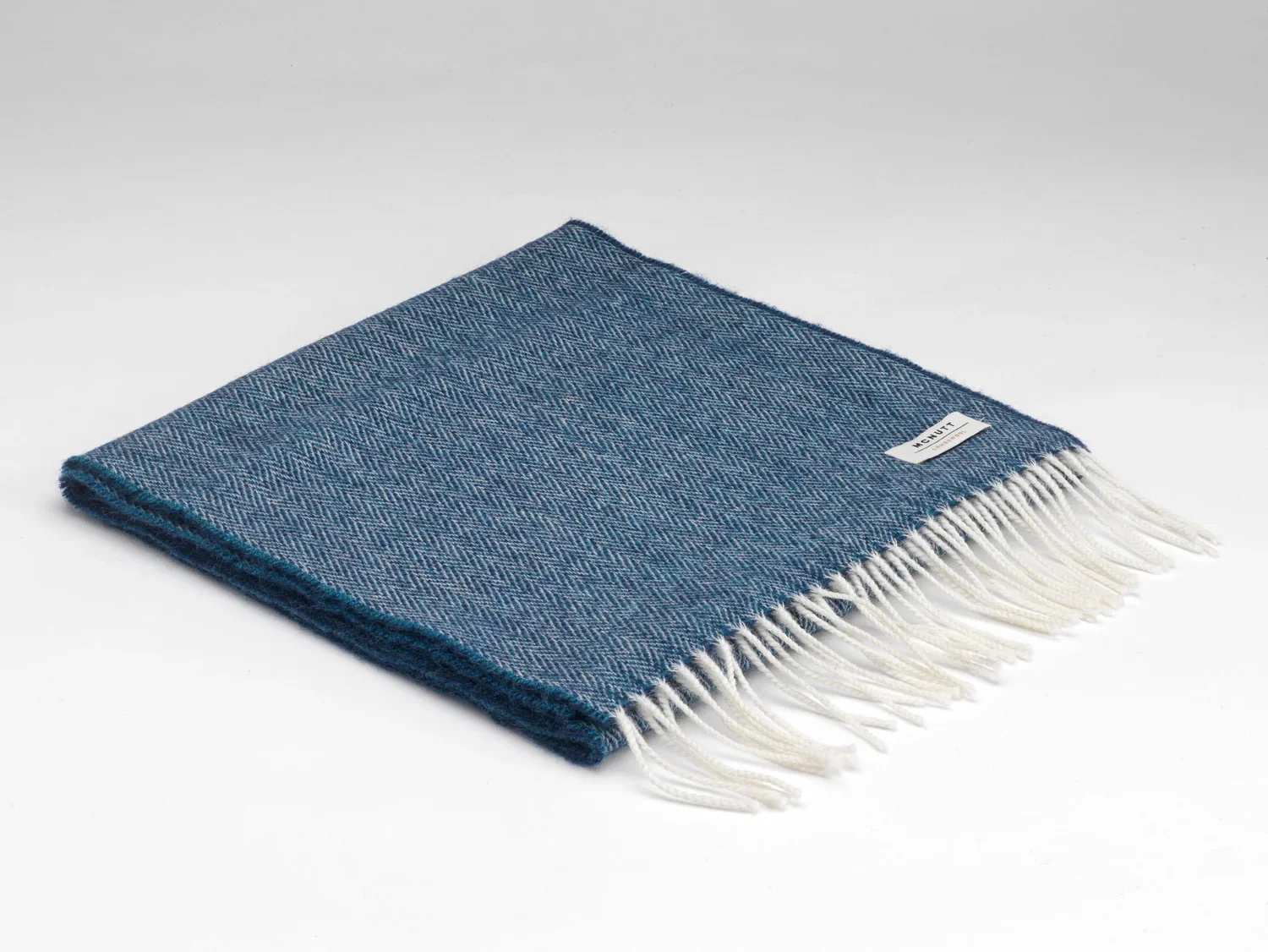 Scarf - Lambswool - Spotted Teal