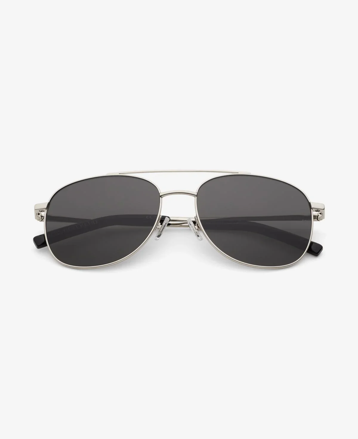 Sunglasses - Sain - Shiny Silver Deep Grey