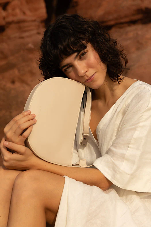 Bag - Farou - Half Moon - Stone - Image 3