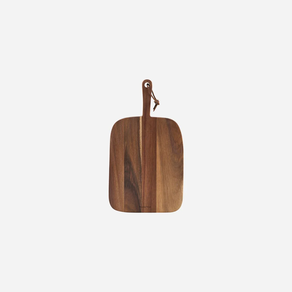 Cutting Board W/Leather String Handle - Acacia - Small
