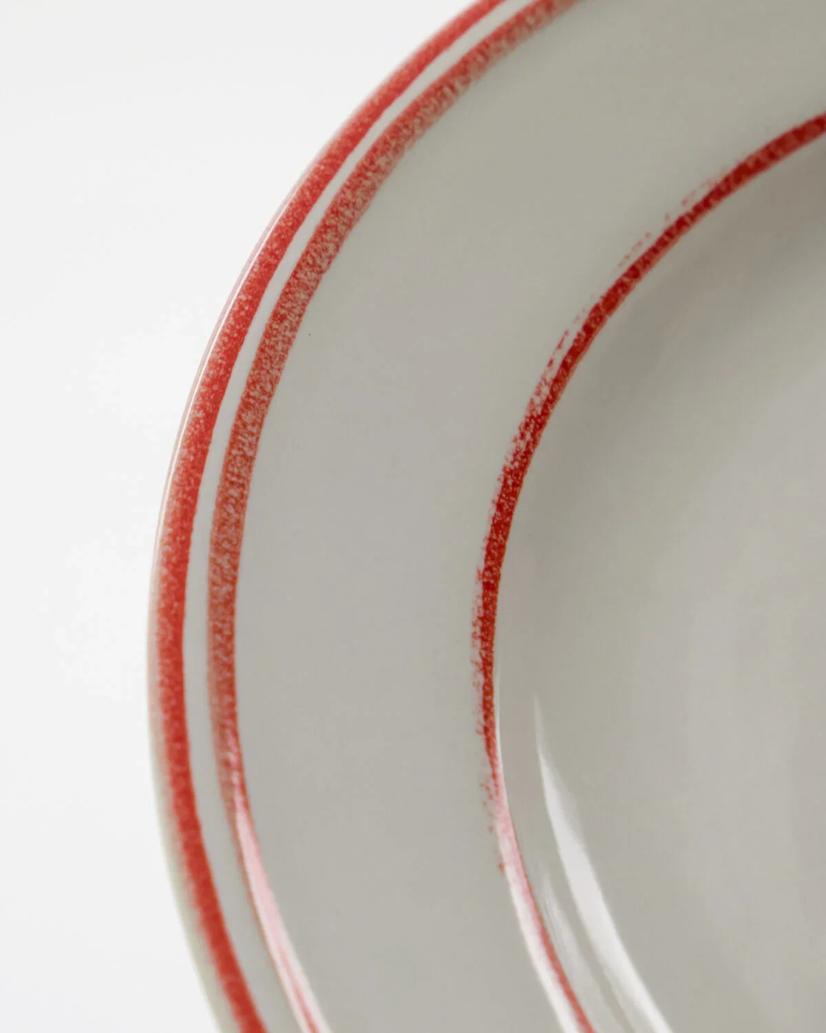 Lunch Plate - Bistro - Red/White - Set of 2 - Image 2