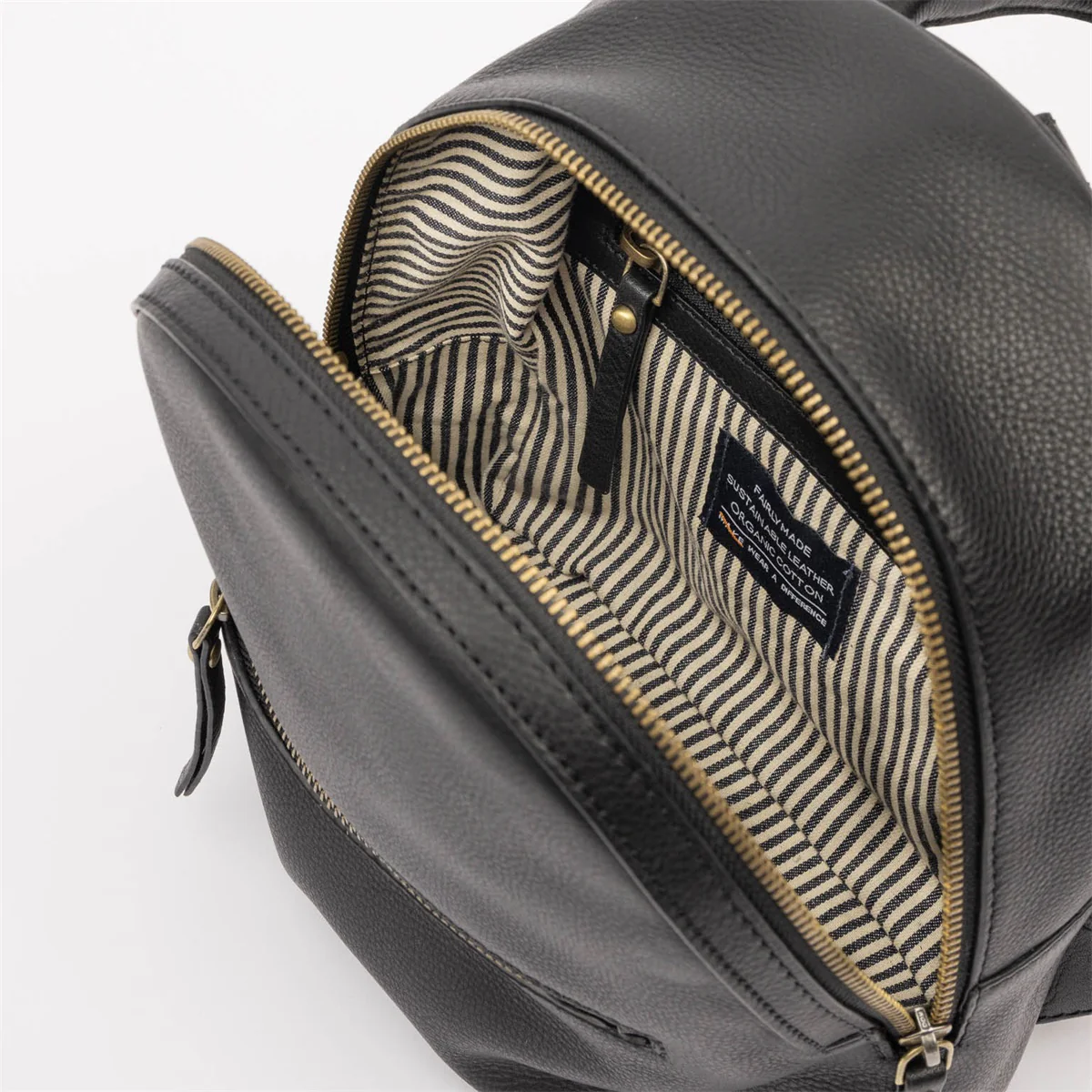 Backpack - Mini - Ivy -  Soft Grain Leather - Black - Image 4
