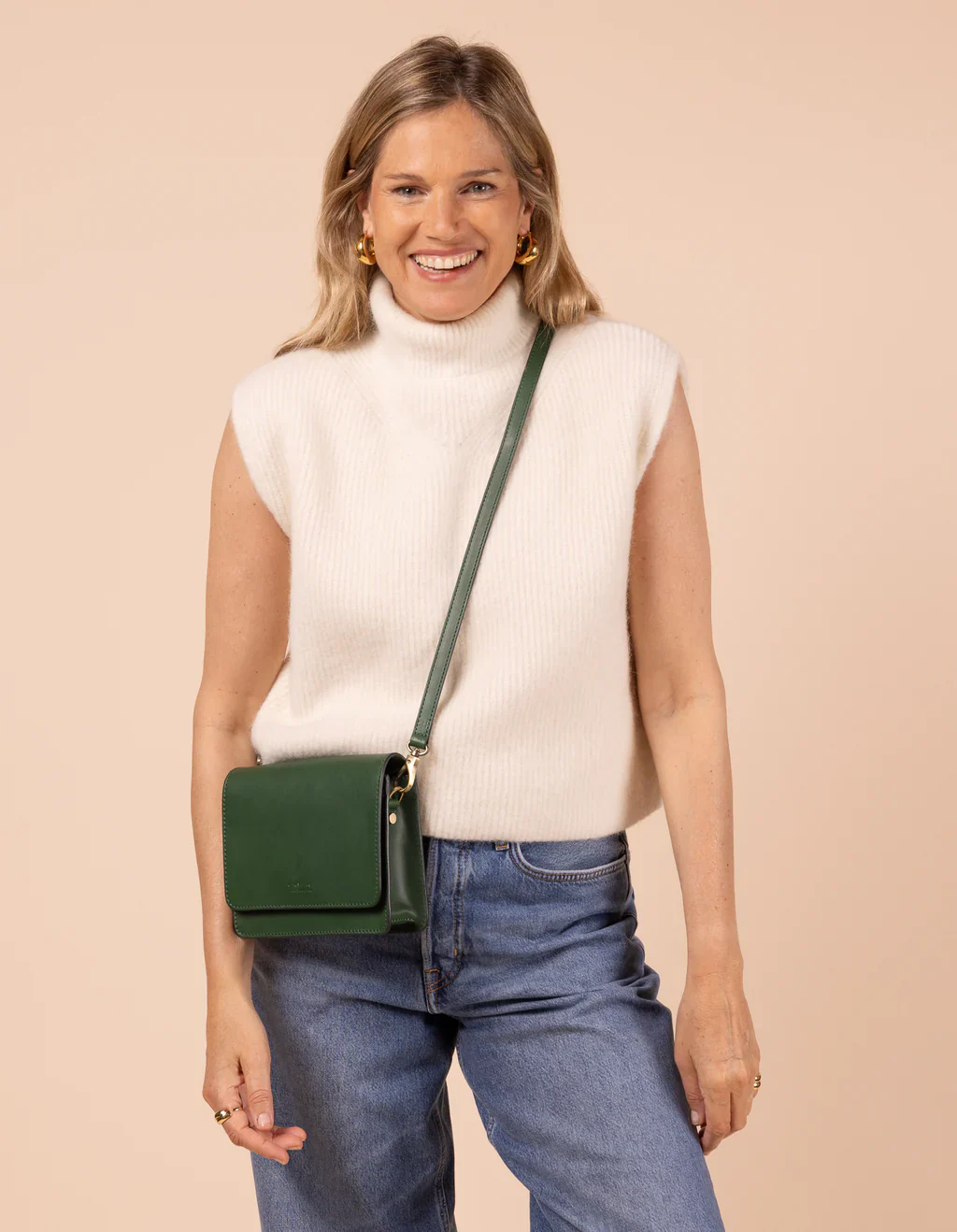 Bag - Audrey - Mini - Eco Classic Leather - Pine Green - Image 8