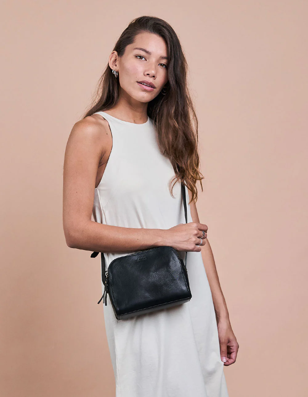 Bag - Emily - Eco Stomboli Leather - Black - Image 4