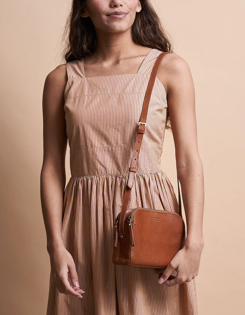 Bag - Emily - Eco Stromboli Leather - Camel - Image 3