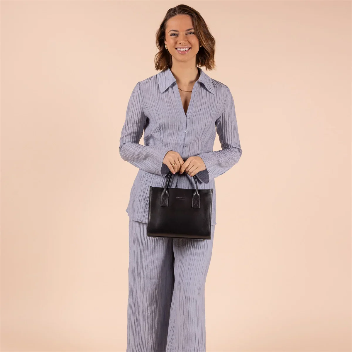 Bag - Jackie Midi - Eco Classic Leather - Black - Image 7