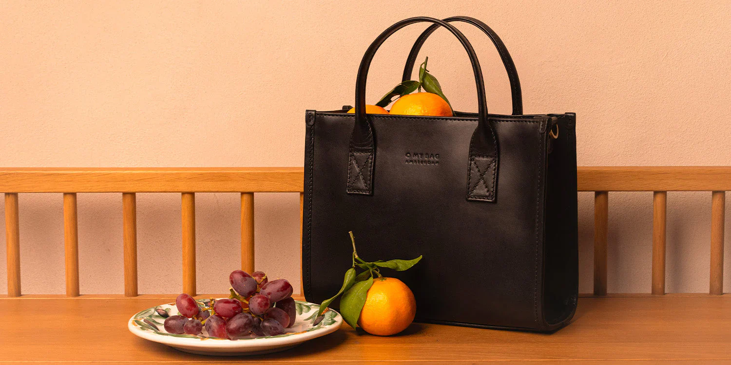 Bag - Jackie Midi - Eco Classic Leather - Black - Image 8
