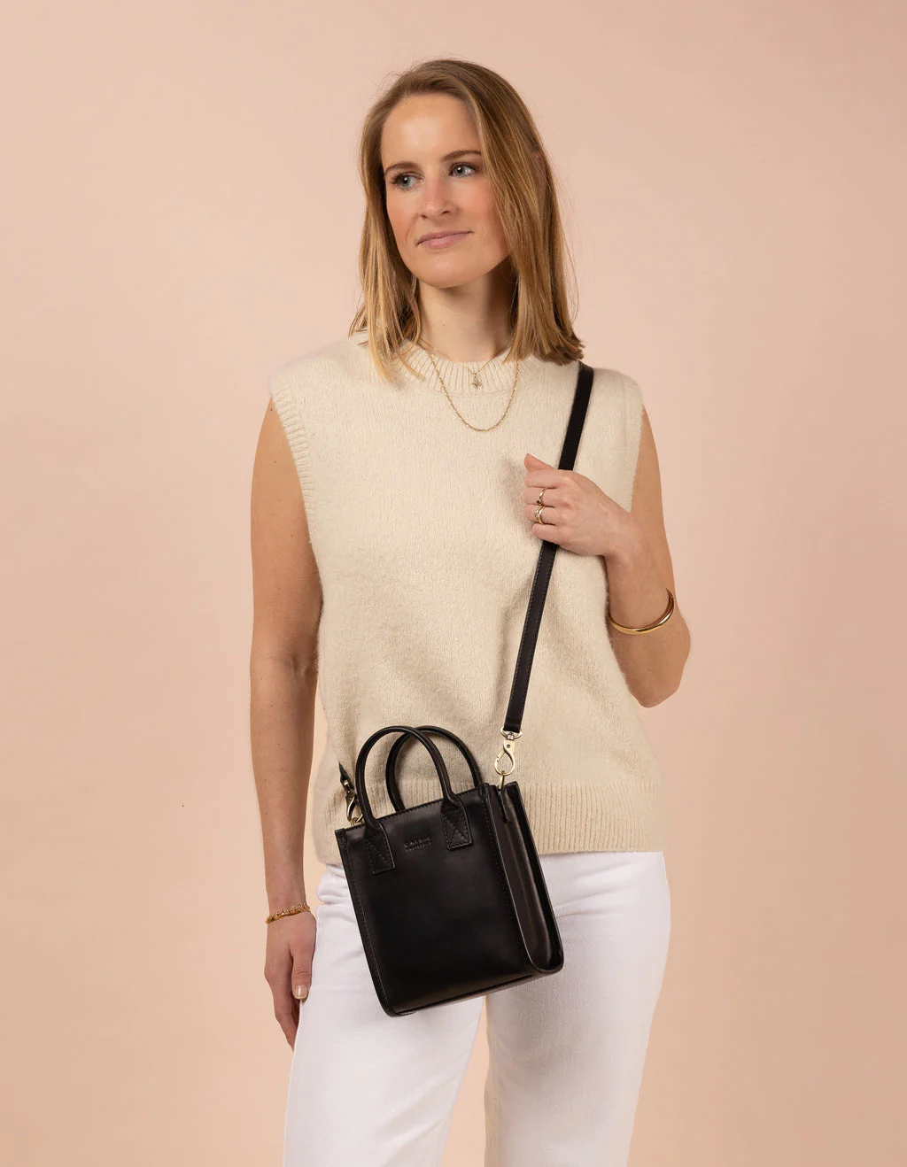 Bag - Jackie Mini - Eco Classic Leather - Black - Image 7