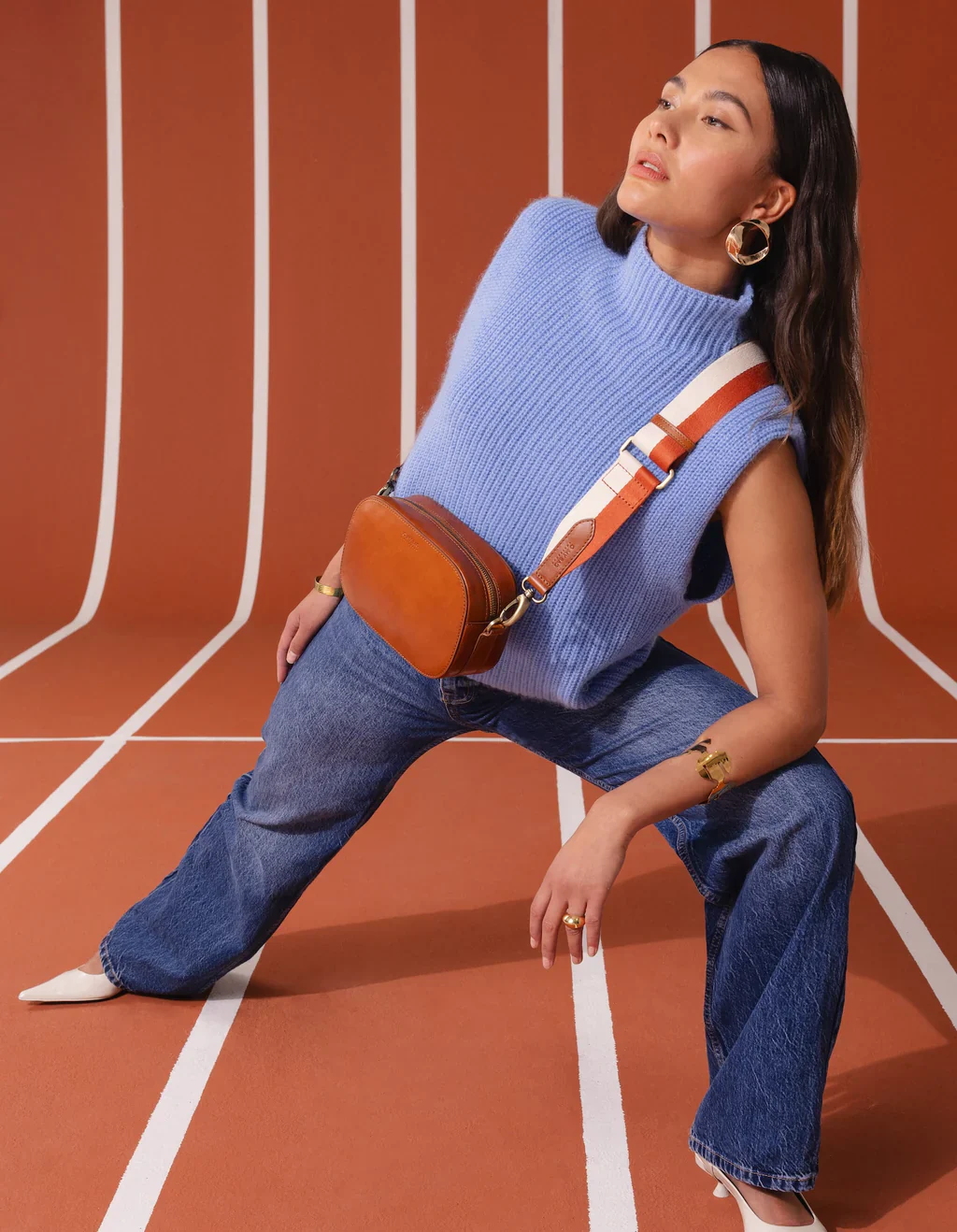 Bag - Maya - Eco Classic Leather - Cognac - Image 8