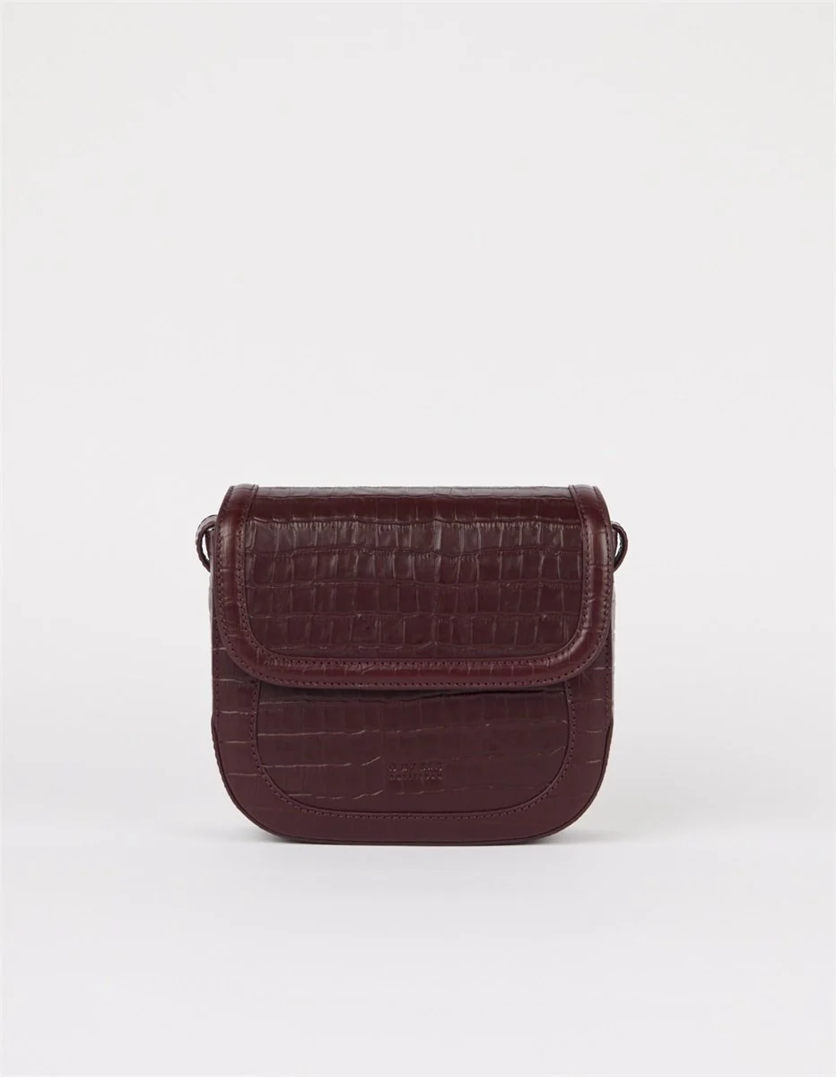 Bag - Nina - Eco Classic Leather - Dark Cherry