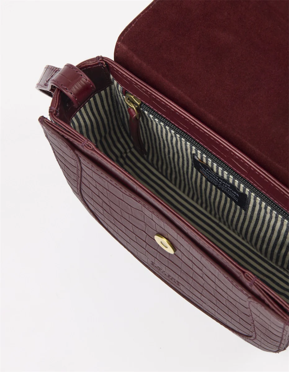 Bag - Nina - Eco Classic Leather - Dark Cherry - Image 3