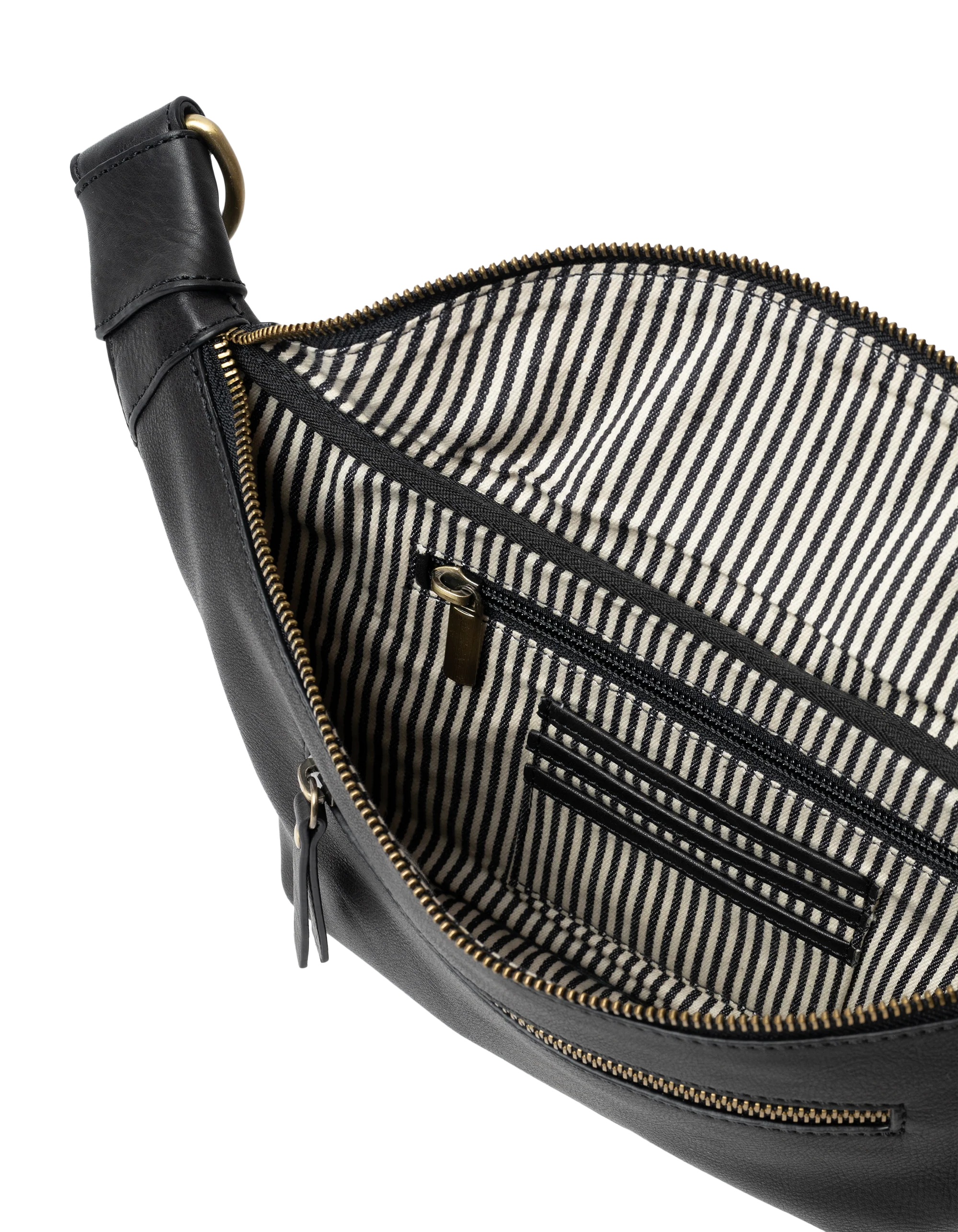 Bum Bag - Drew - Eco Soft Grain Leather - Black - Image 3