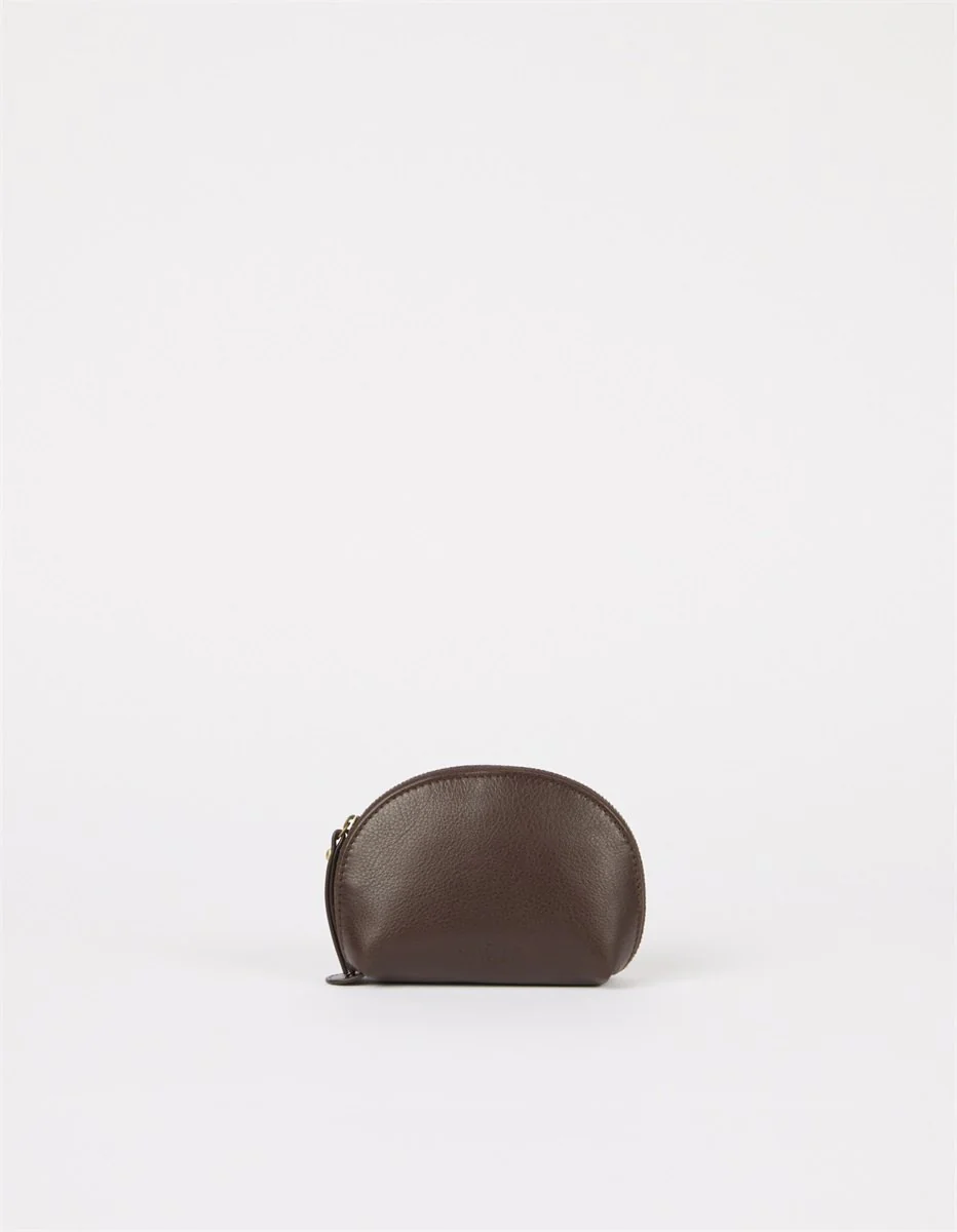 Makeup Case - Soft Grain Leather - Chocolate
