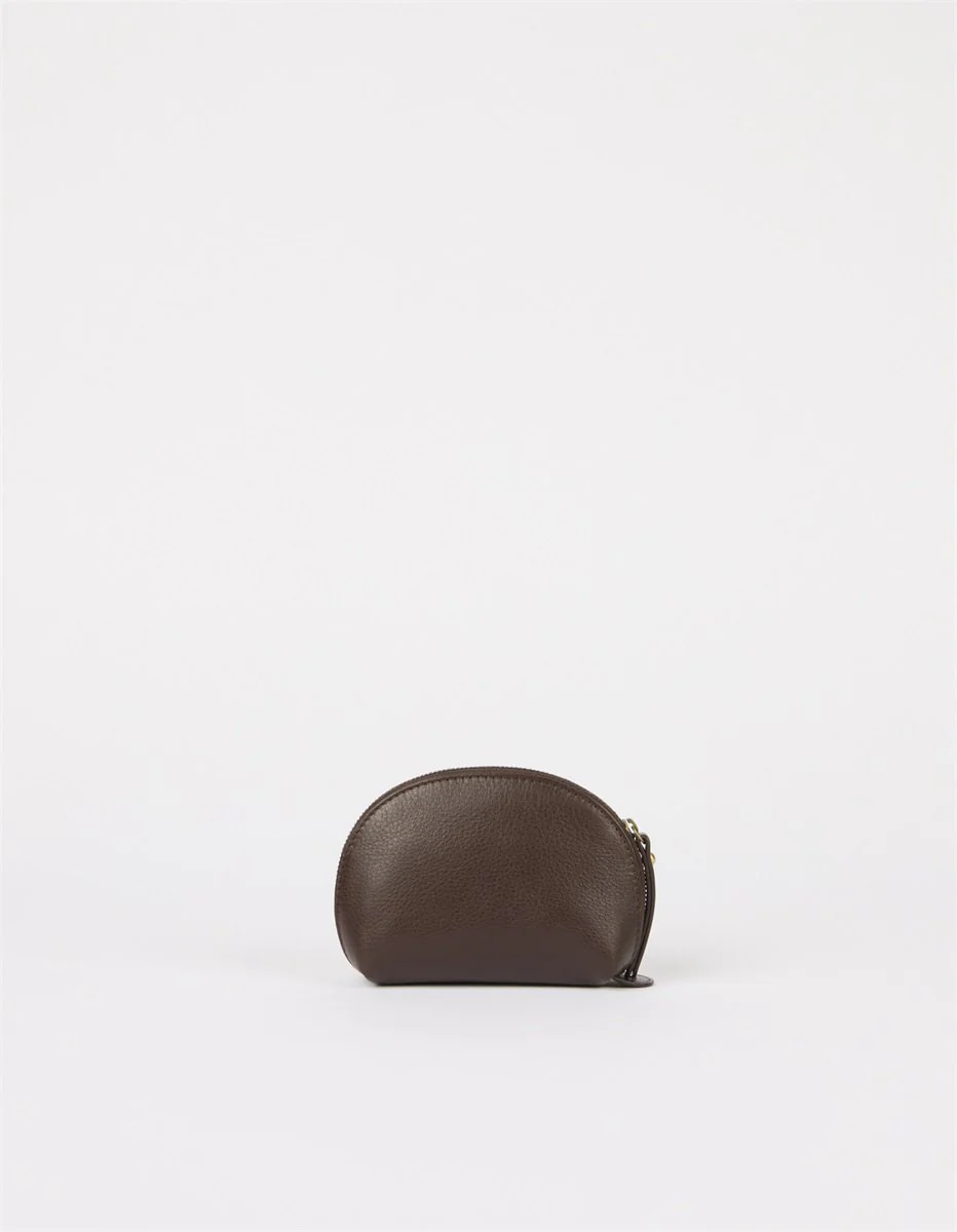 Makeup Case - Soft Grain Leather - Chocolate - Image 2
