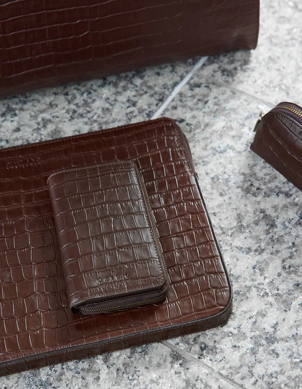 Wallet - Jett - Eco Classic Leather - Chocolate Croco - Image 4