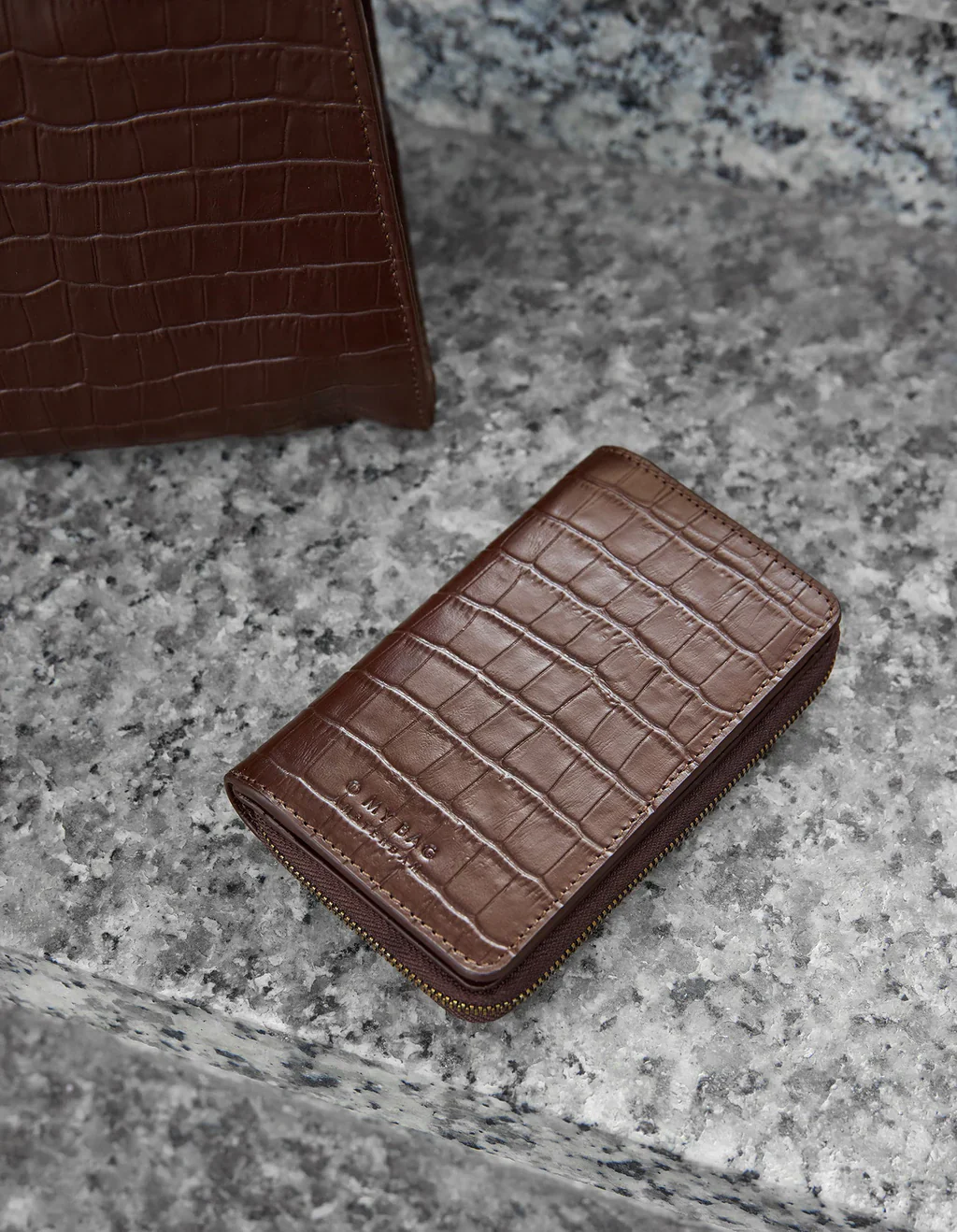 Wallet - Jett - Eco Classic Leather - Chocolate Croco - Image 5