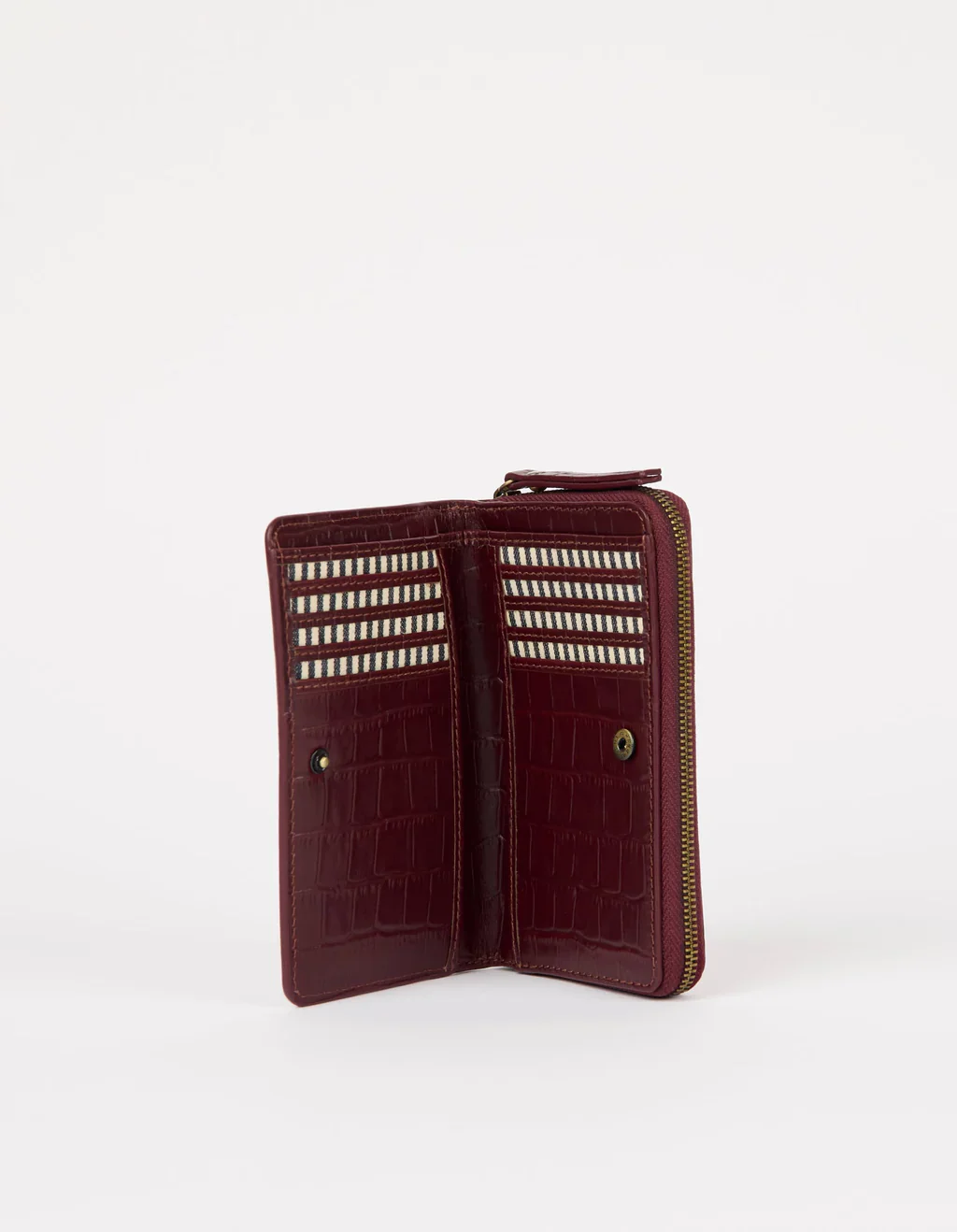 Wallet - Jett - Eco Classic Leather - Dark Cherry Croco - Image 2