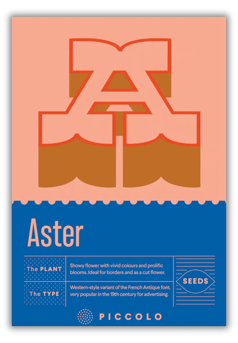 Seed Packets - Botanical Alphabet Collection
