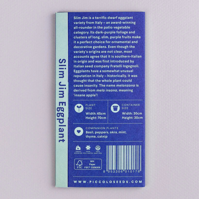 Seed Packets - Eggplant - Slim Jim - Image 2