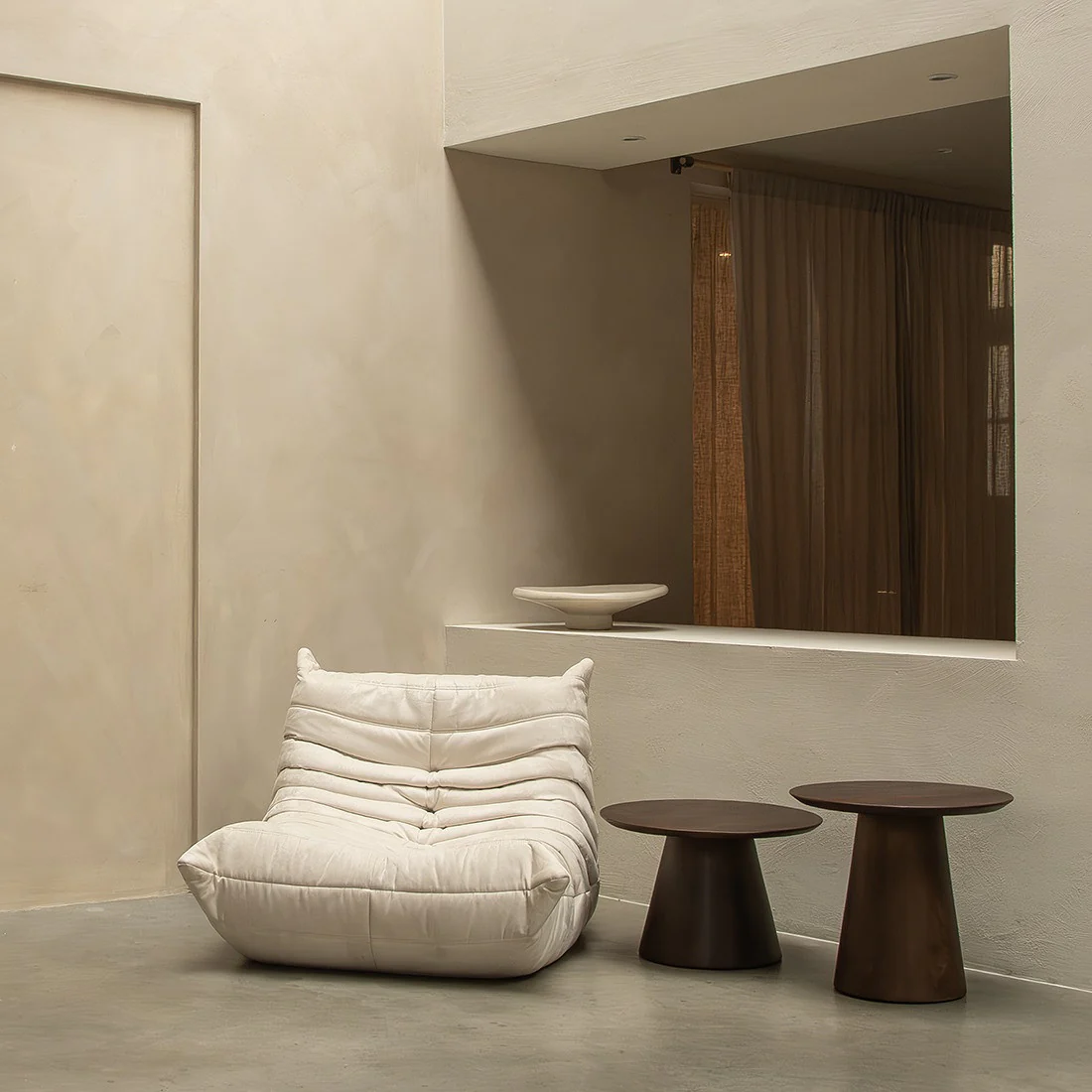 Side Table - Bullnose - Cone - Dark Brown - Image 7