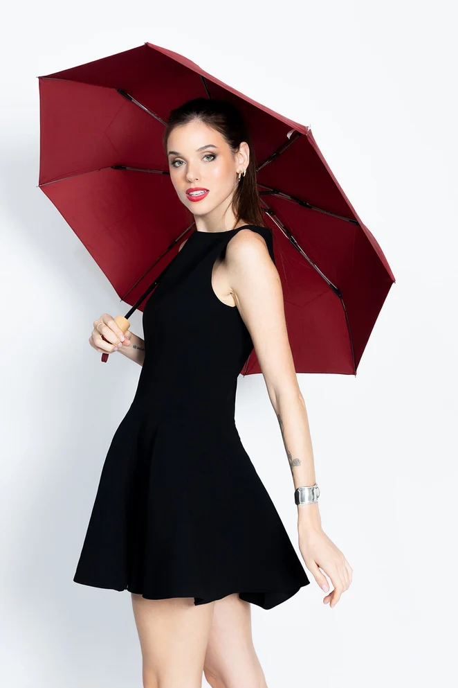 Folding Umbrella - Automatic - Ruby - Image 4