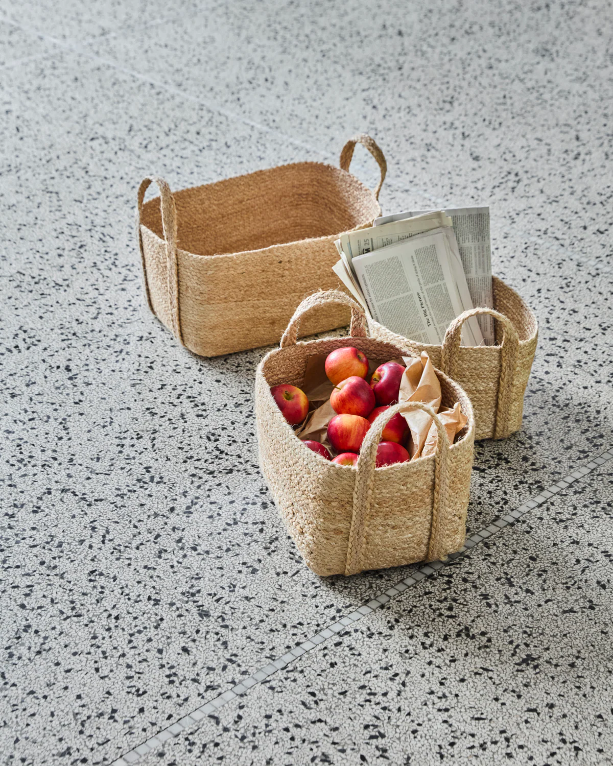 Basket W/Handles - Stella - Nature - Image 2
