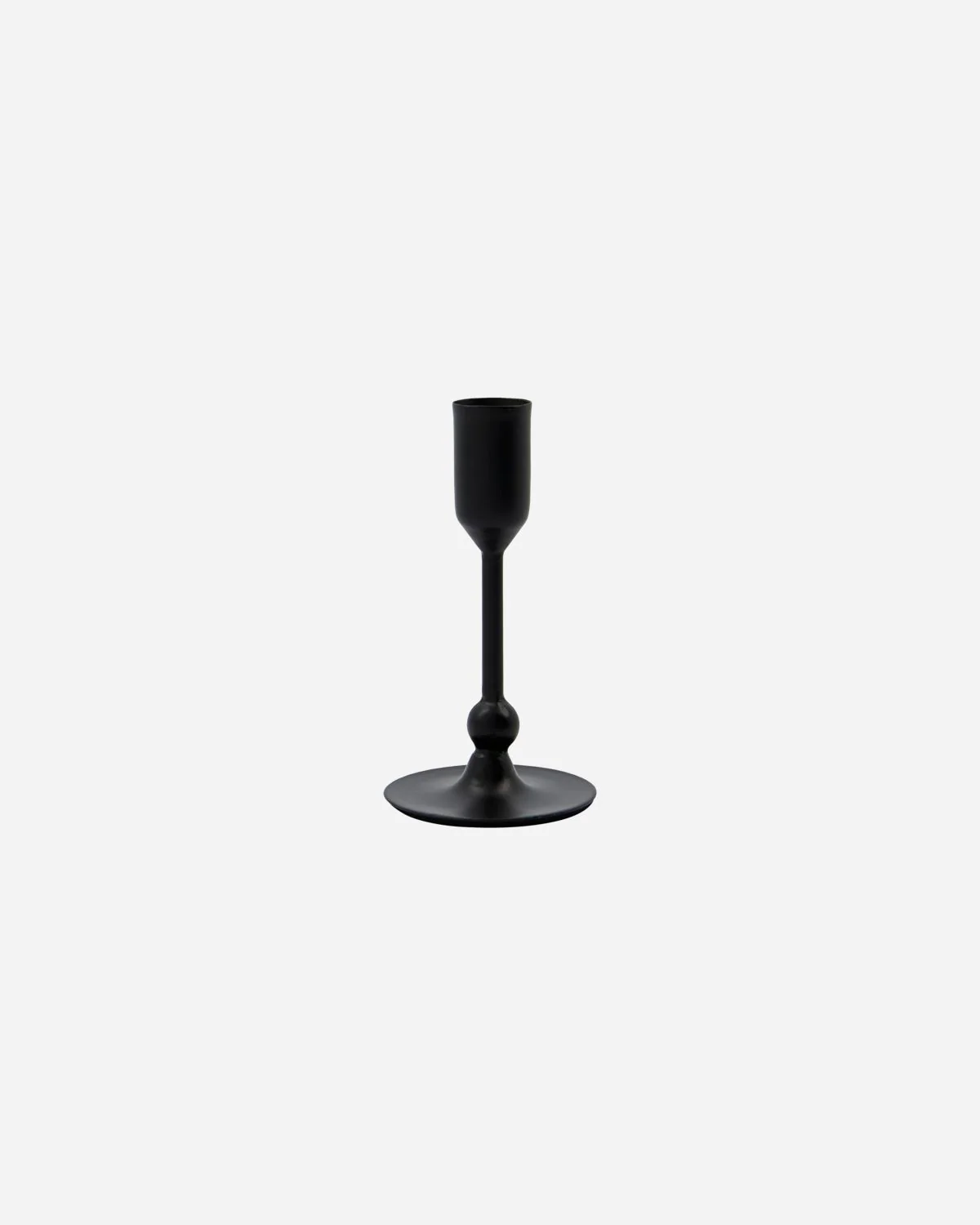 Candle Holder - Folk - Black Antique/Tall