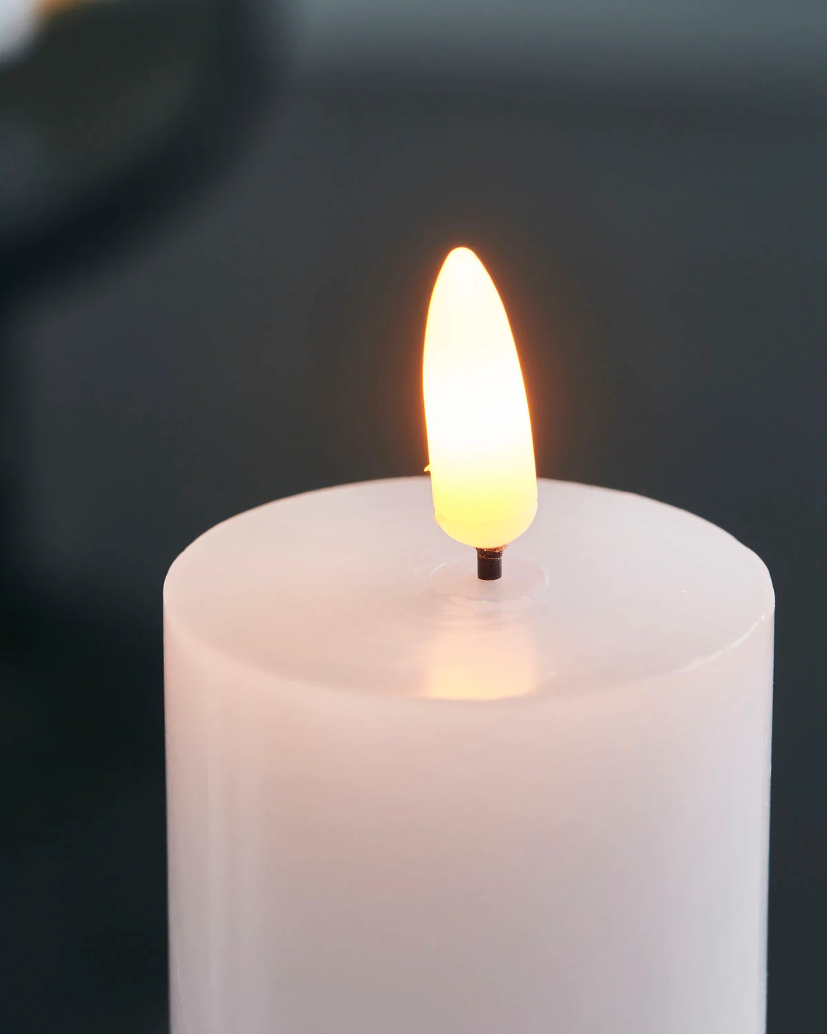 Candle - Pillar - LED - White - Image 3