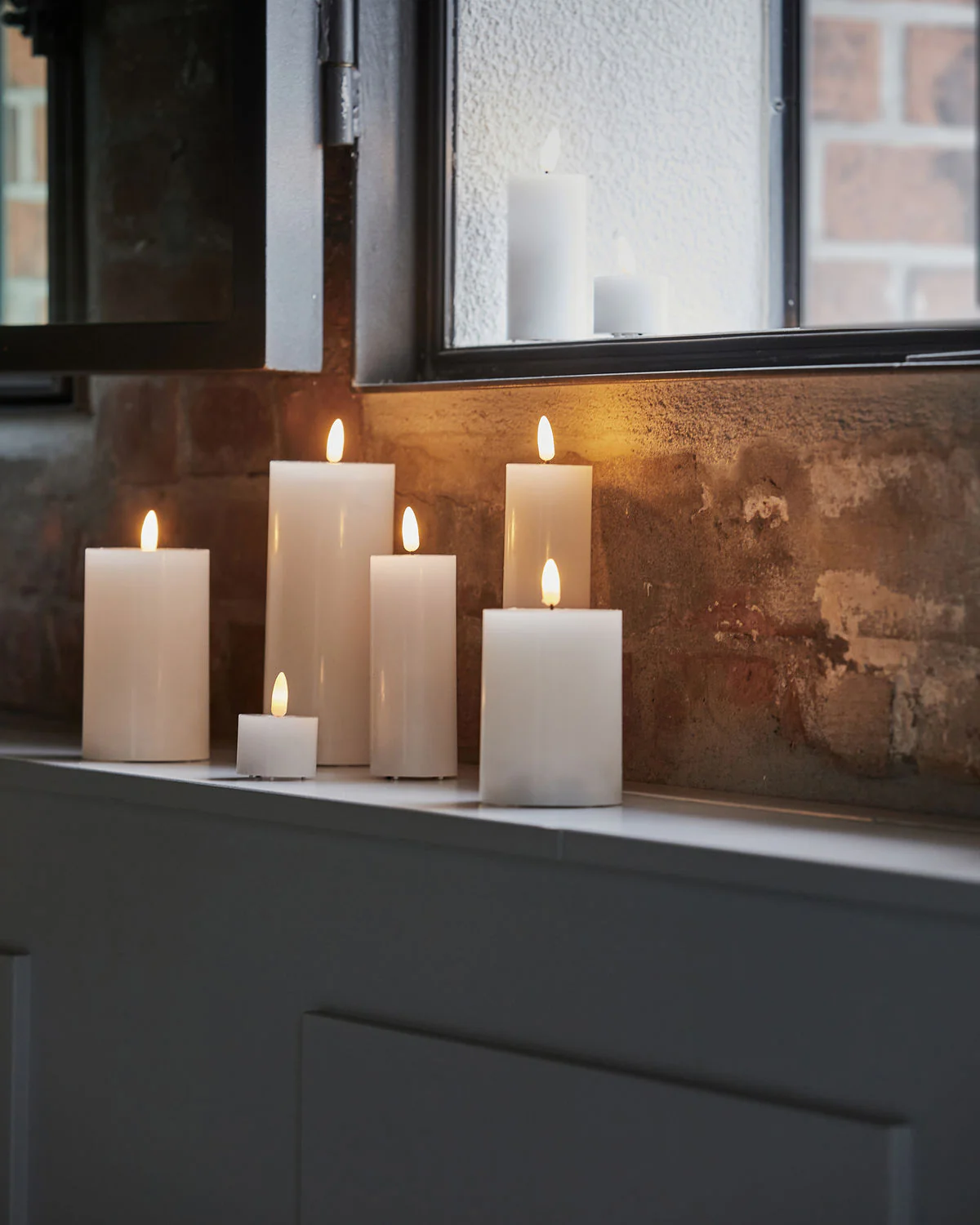 Candle - Pillar - LED - White - Image 5