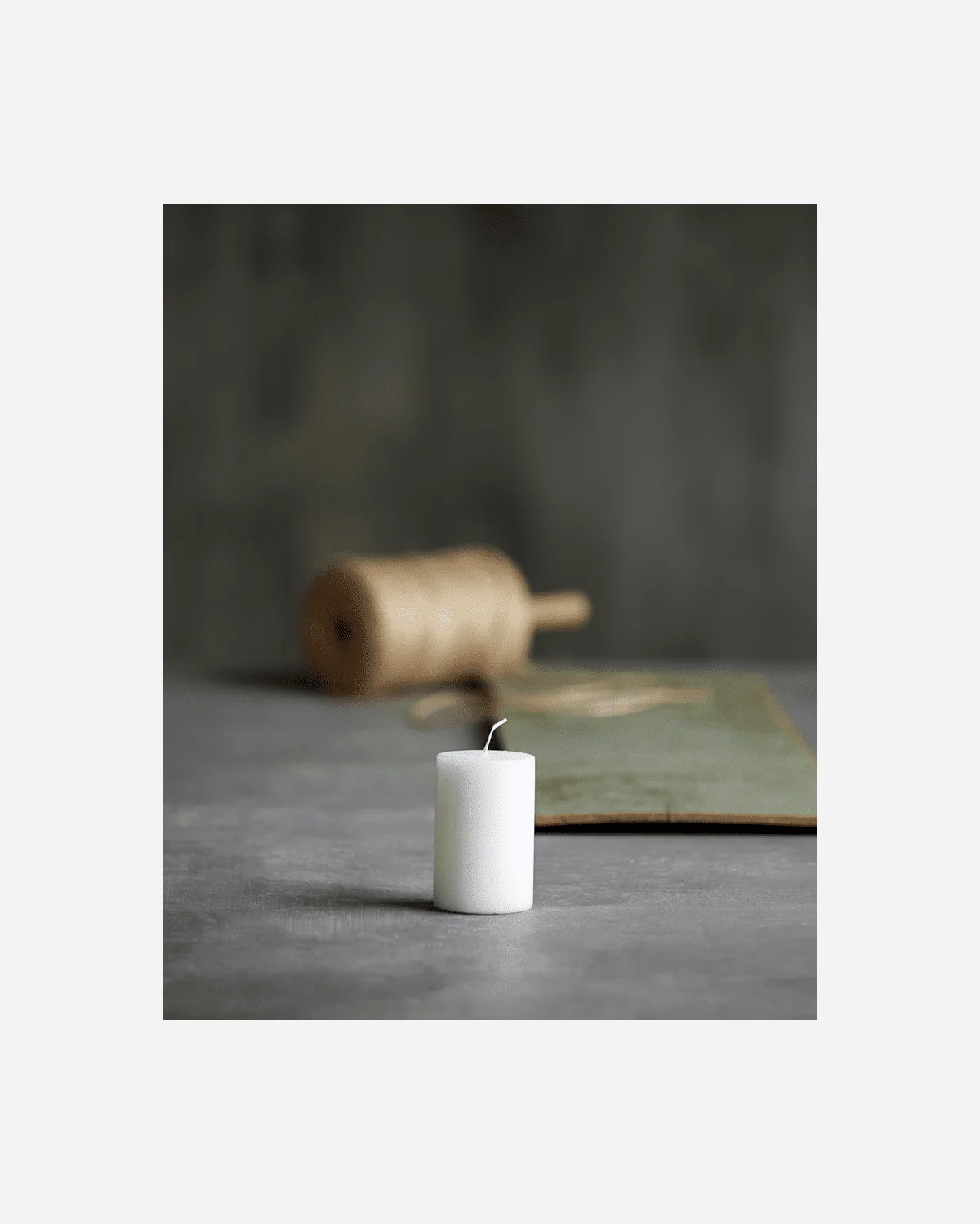 Candle - Pillar - White - Image 2