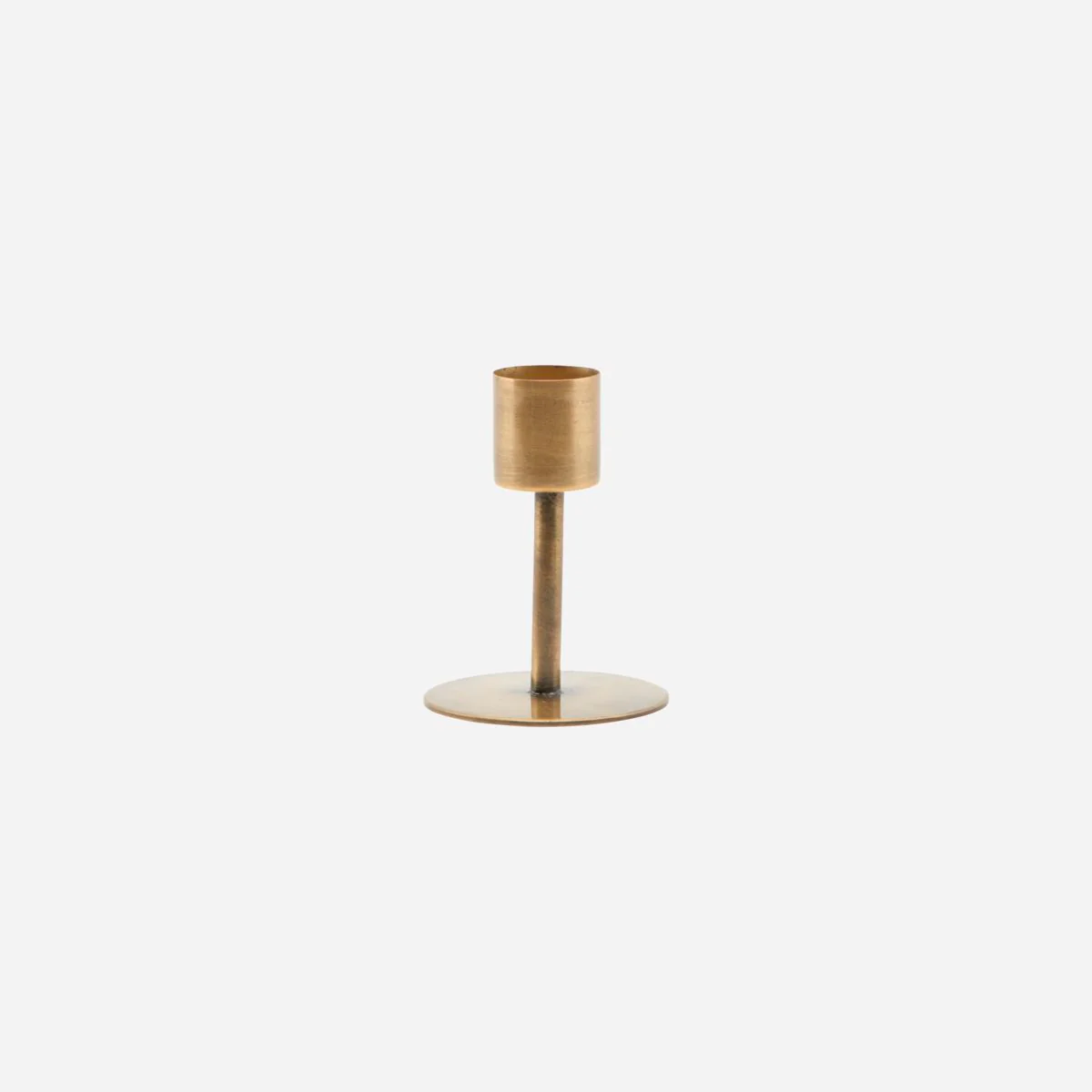 Candle Holder - Antique Brass - Small