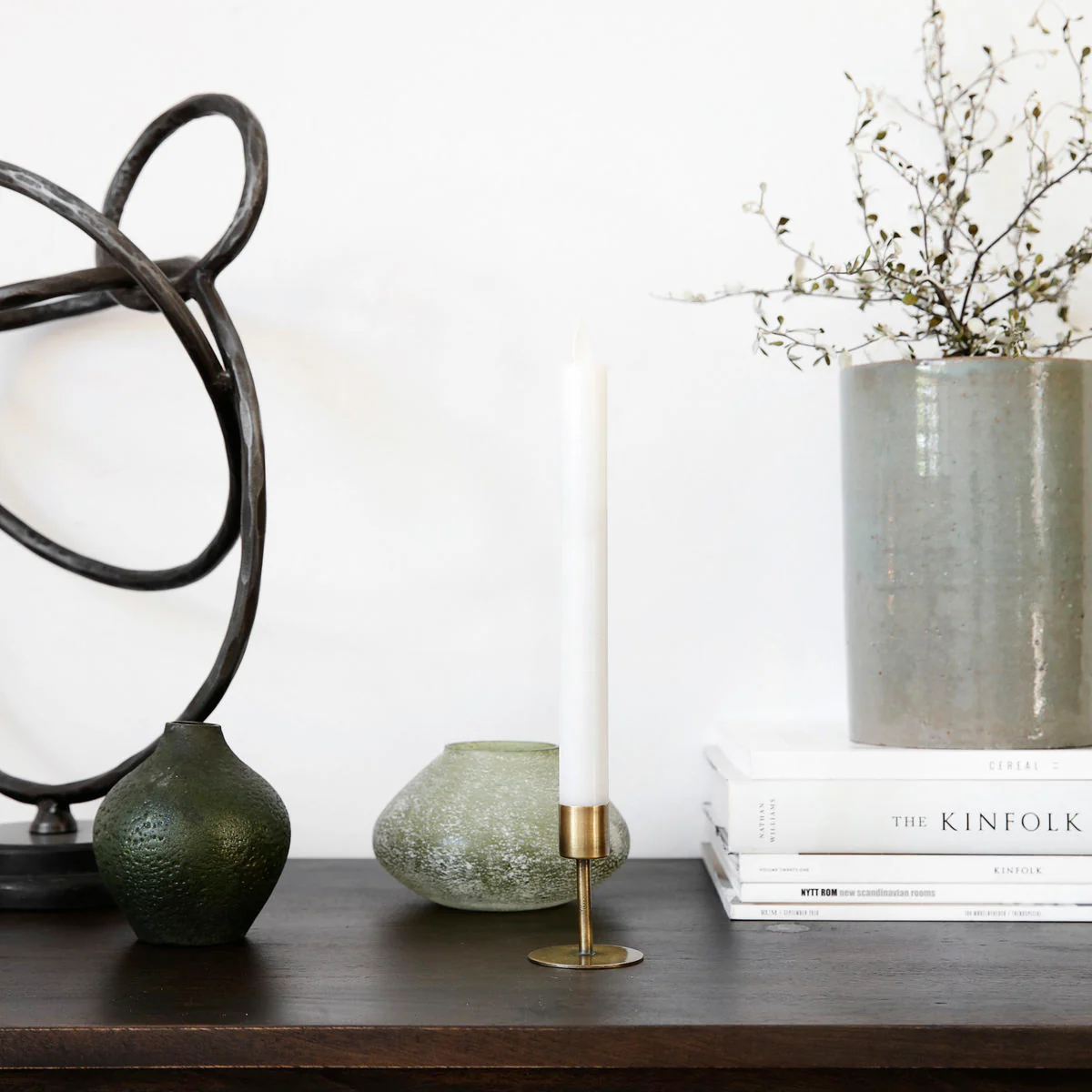 Candle Holder - Antique Brass - Small - Image 2