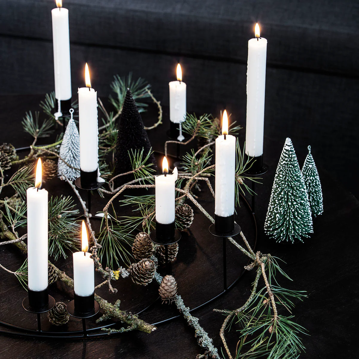 Candle Stand - Circle - Black - Image 3