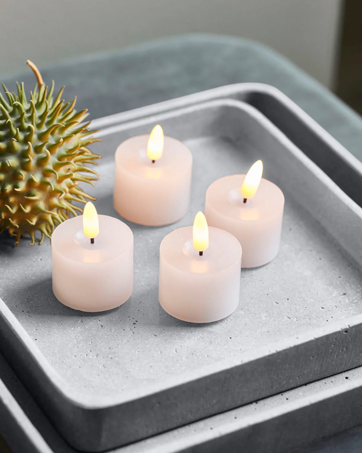 Candle - Tea Light - LED - White - Set Of 4 - Image 2